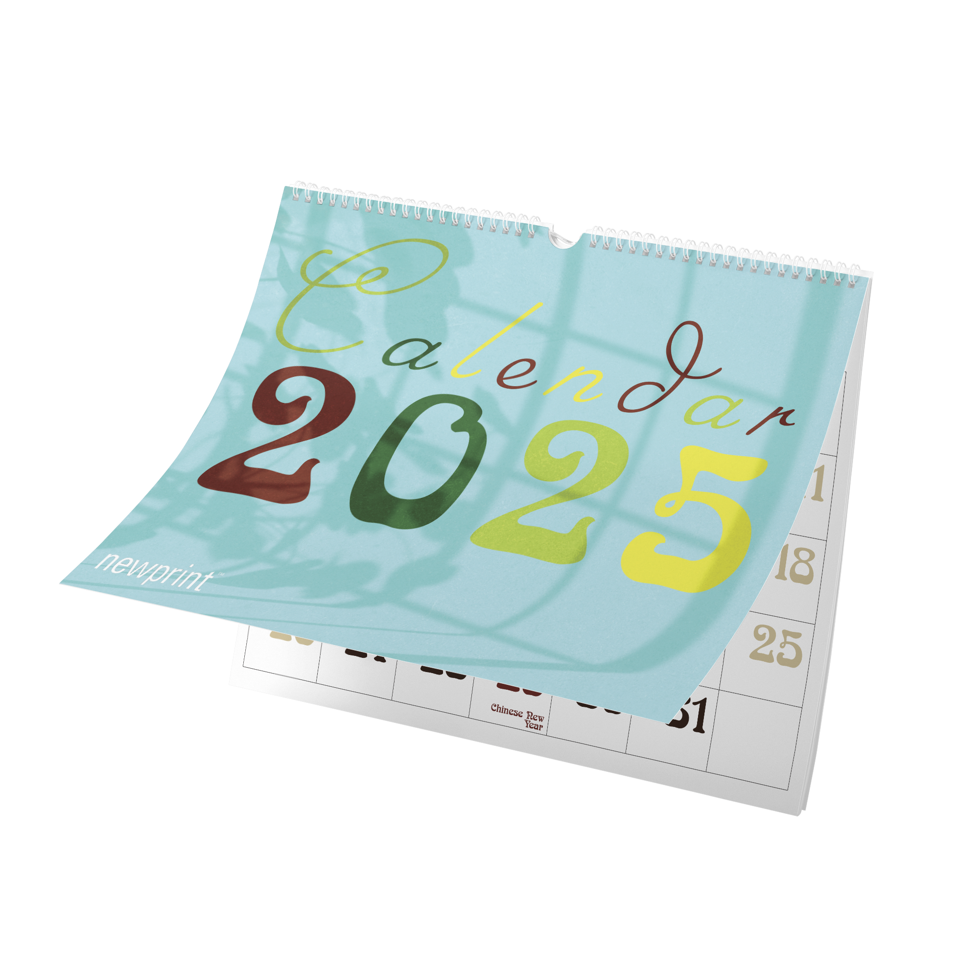 Download 2025 Free Wall Calendar Template Nature Theme NEWPRINT