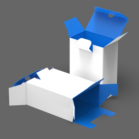 Custom 1-2-3 Lock Bottom Box with Tuck and Tongue Lock at Top at Newprint store in Custom Packaging with SKU: A55.20.01.03.X33