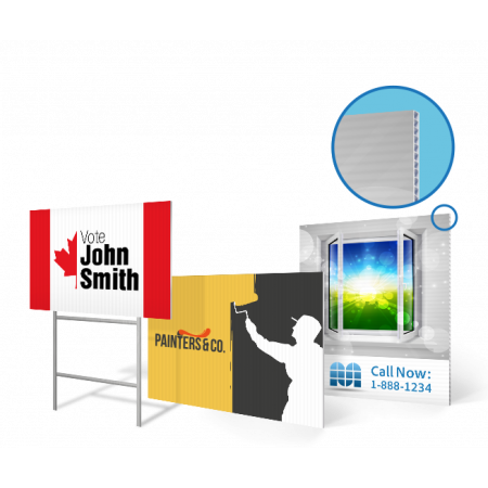 Custom Yard Signs - Coroplast (Corrugated Plastic) at Newprint store in Yard Signs with SKU: YRDSGNS85
