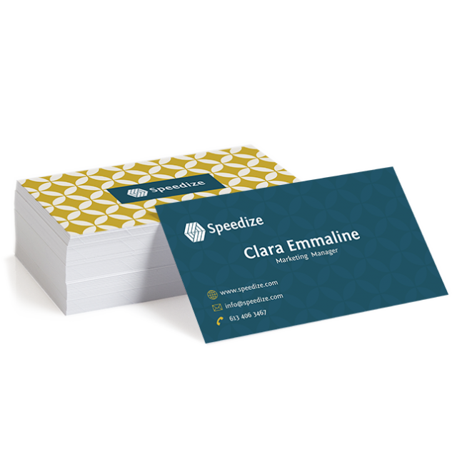 Custom Printable Business Cards 100 PCS - 300GSM Waterproof, 3.5x2 Inch, Upload Your Design