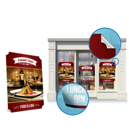 Large Window Cling Vinyl for Business | NEWPRINT