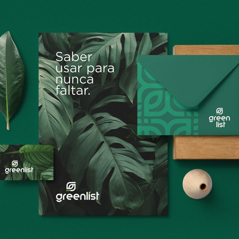 Example of graphic design trends for 2022 – different printed materials with nattural design on them