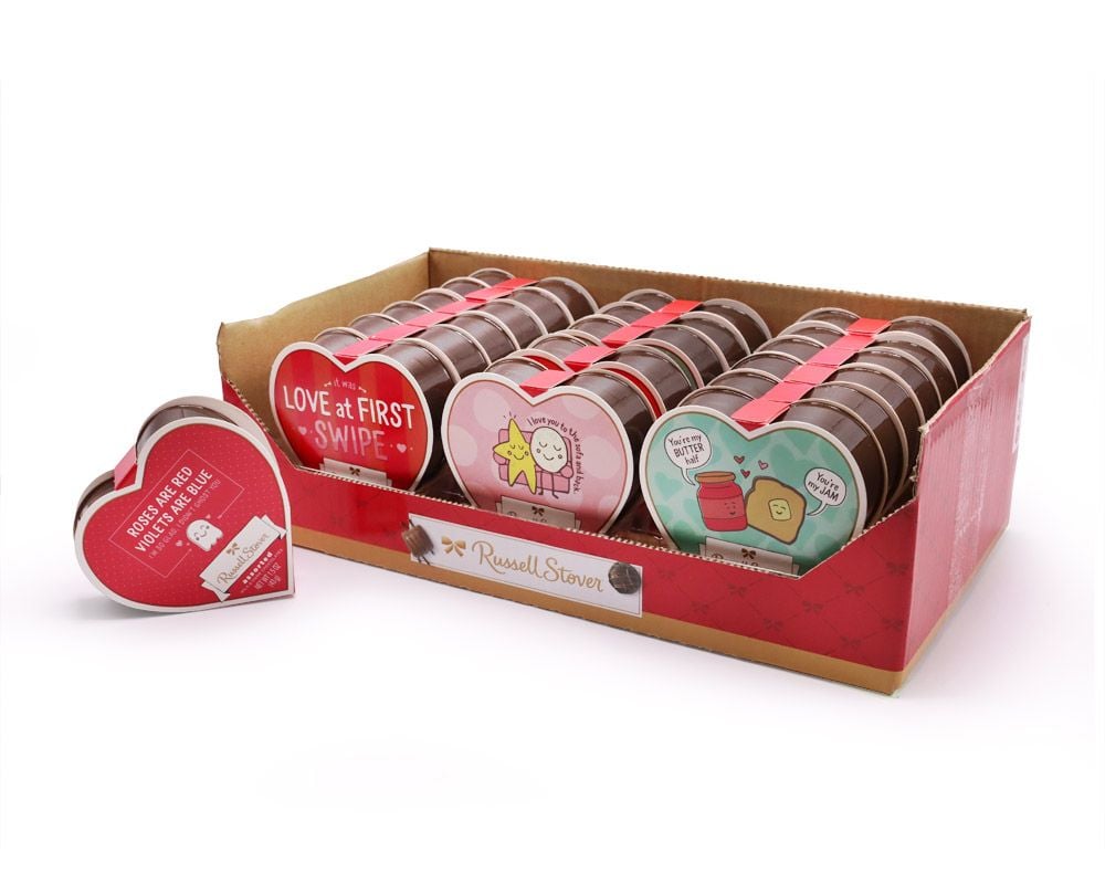 Ideas for last minute Valentine’s Day gifts – set of sweets in heart-shaped boxes