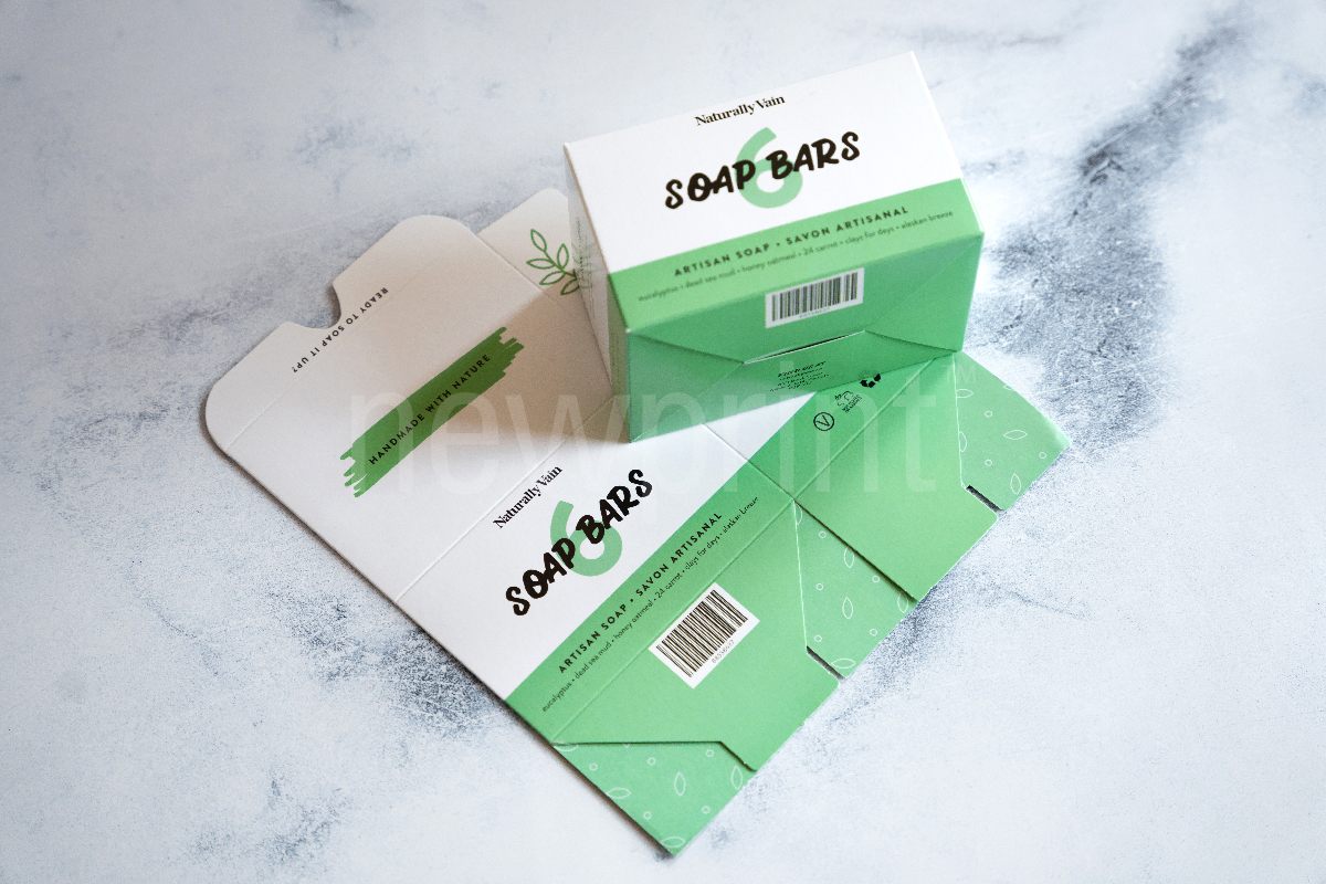 eco friendly cosmetic packaging-Green custom eco-friendly cosmetic packaging for soap bars