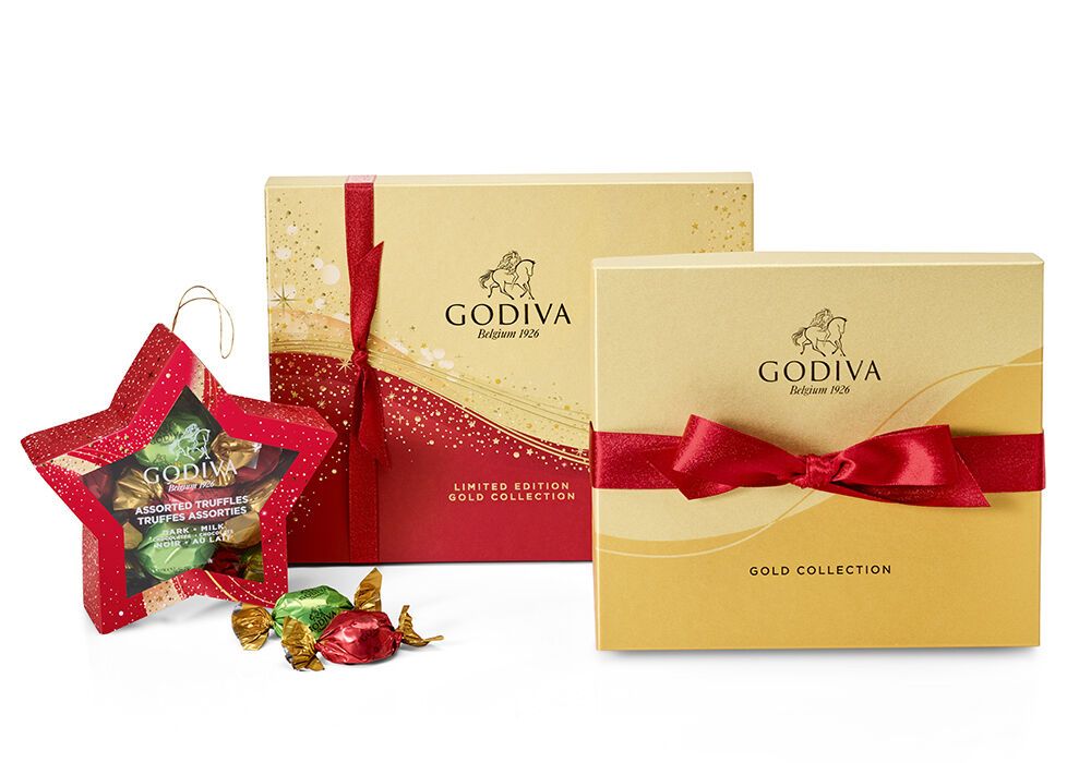 Godiva gold collection holiday packaging