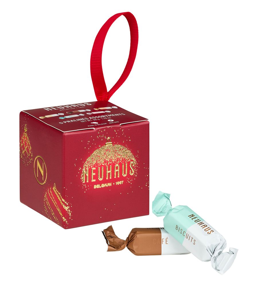 Holiday packaging for Neuhaus pralines