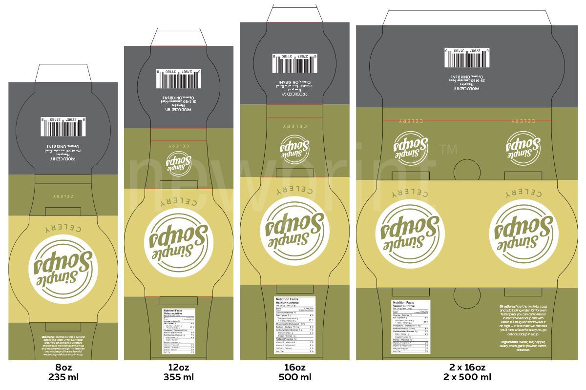 Food Packaging Sleeves-Four Identical Food Packaging Sleeve Designs for Four Different Sleeve Sizes