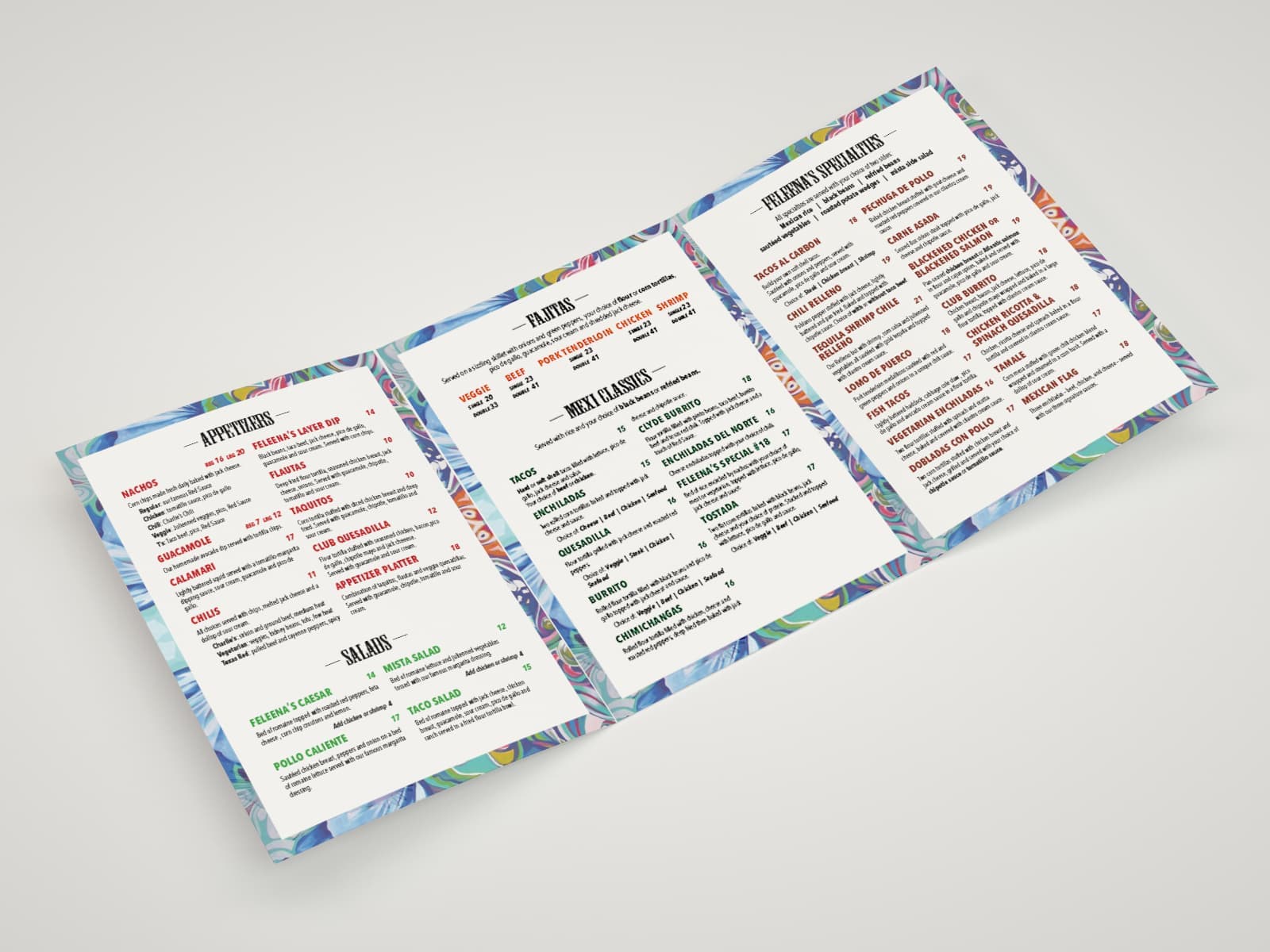 How to design a brochure - tri-fold menu