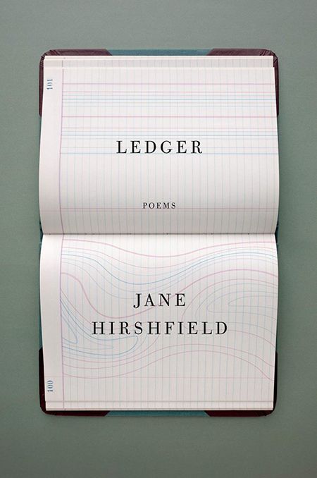 Creative Book cover design Jane Hirshfield, Ledger