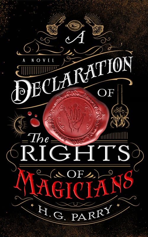 best book cover design - A declaration of the Rights of Magicians cover