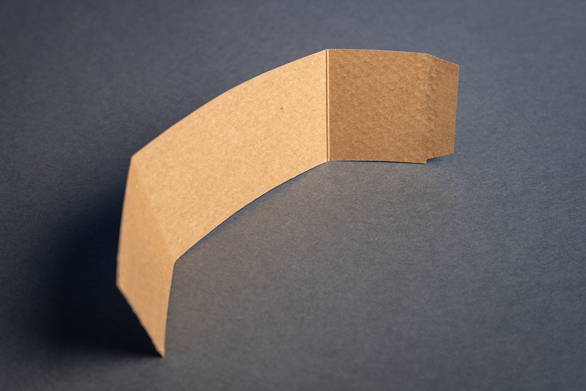 Image showing a Kraft paper example for Coffee Cup Sleeves.