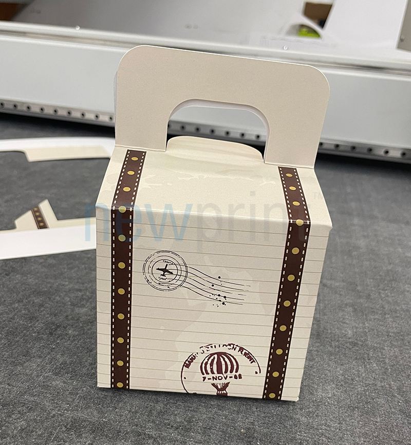 Assembled product packaging box intended for customer’s approval as a step in the process of creating product packaging.