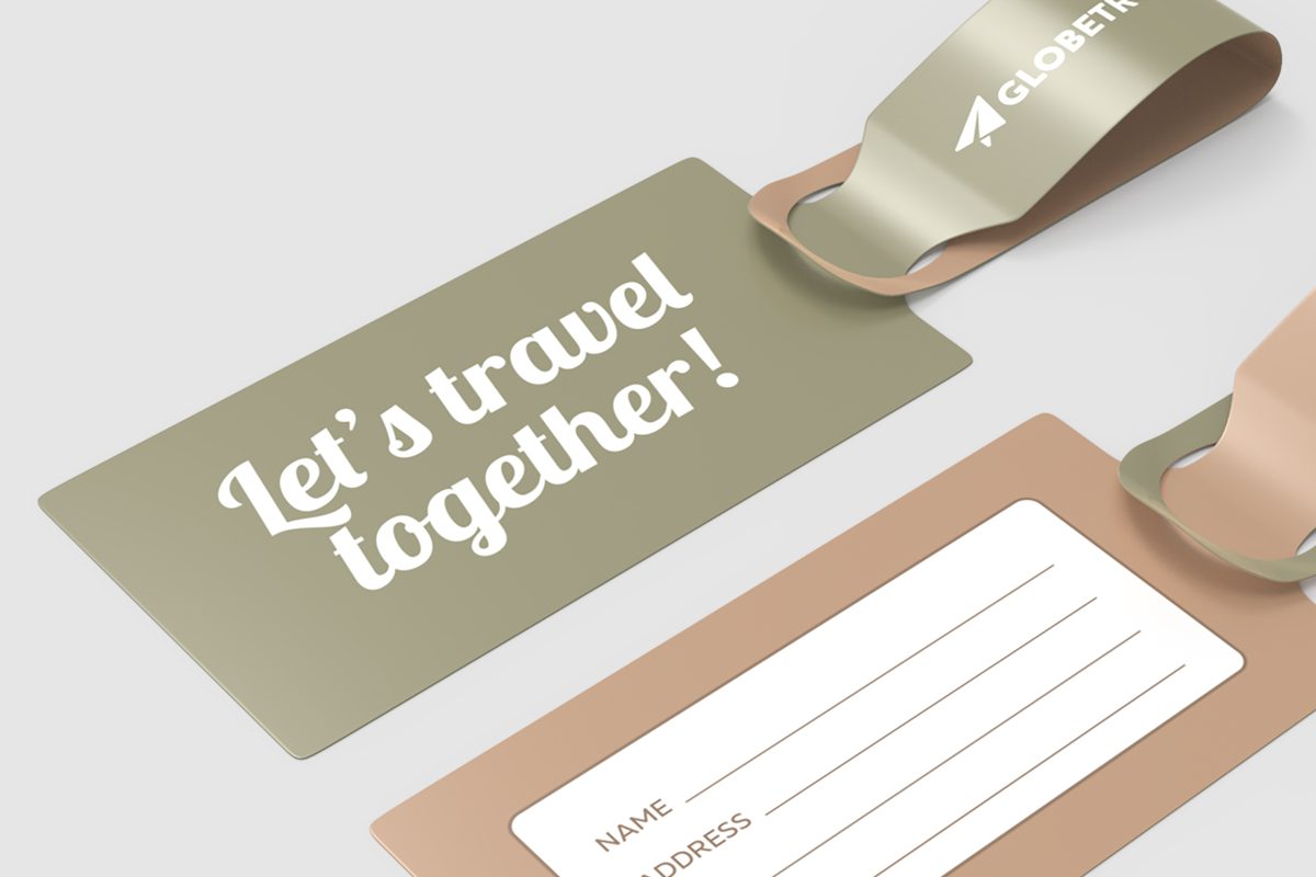 custom luggage tag with Contact details