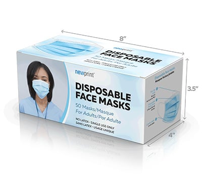 Face Mask Boxes that fits 50 face masks