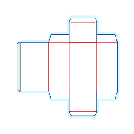 Straight Tuck-End Box Dieline