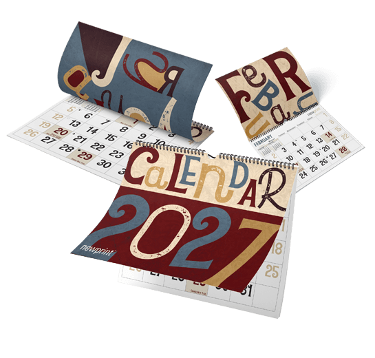 Vintage theme wall calendars